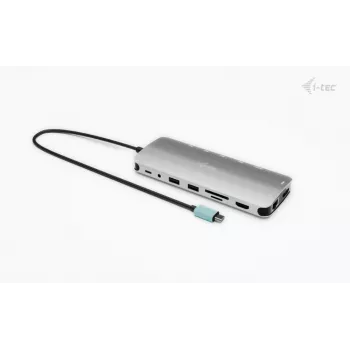 i-tec Metal USB-C Nano 3x Displeja Dokstacija, 2x HDMI 1x USB-C video + Power Delivery 140W