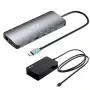 i-tec Metal USB-C Nano 3x Display Dock, 2x HDMI, 1x USB-C video, Power Delivery 140W + Universāls lādētājs 140W