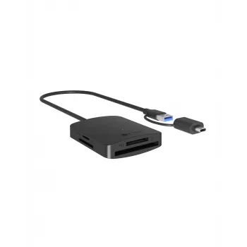 ICY BOX IB-CR302-CU3 karšu lasītājs USB 3.2 Gen 1 (3.1 Gen 1) Type-A Melns