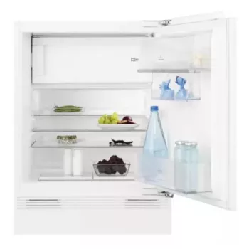 Iebūvējamais kombinētais ledusskapis Electrolux LFB3AE82R — 93 L, 16 L saldētava, skārienvadība, maināmas durvis, balts