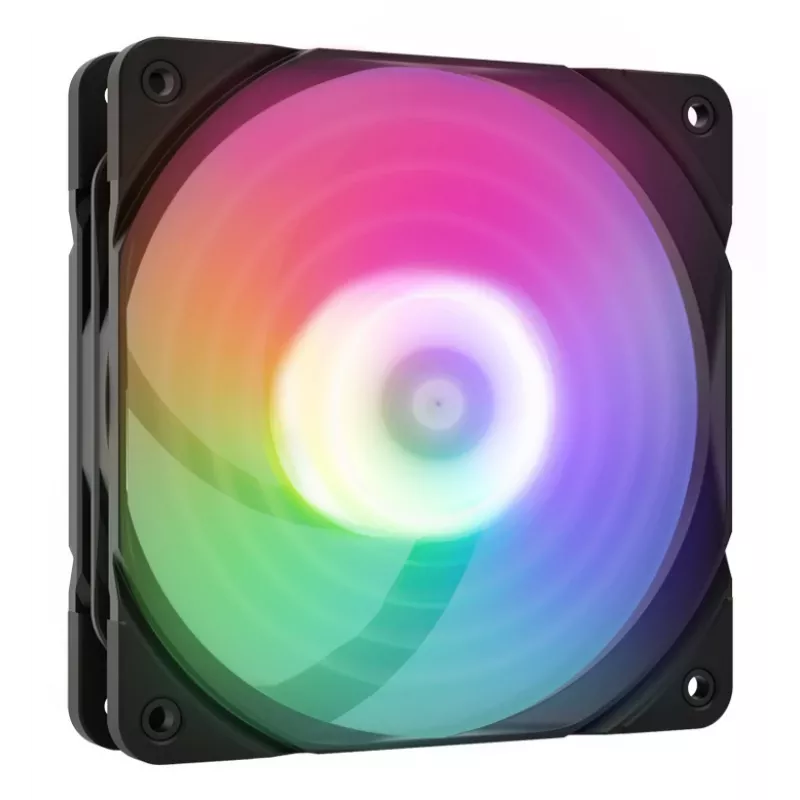 Dzesēšanas ventilators ZALMAN ZM-AF 120R ARGB MELNS 120mm ar ARGB apgaismojumu