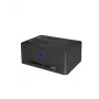 ICY BOX IB-1233CL-CR divu nodalījumu 2,5/3,5 collu SSD/HDD dokstacija un klonētājs, CF/SD karšu lasītājs, USB-A sadalītājs, USB 3.2 Gen 1, melnā krāsā