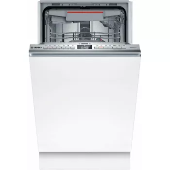 Iebūvējamā trauku mazgājamā mašīna Bosch Serie 4 SPV4HMX49E — šaurā 45 cm, 10 komplekti, 44 dB, 6 programmas