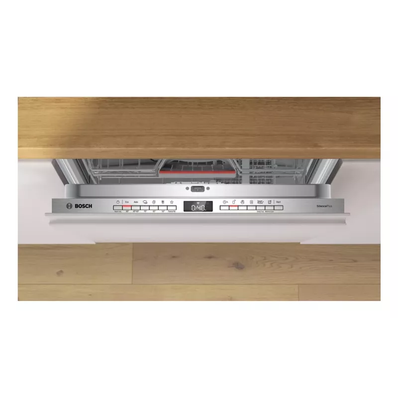 Iebūvējamā trauku mazgājamā mašīna Bosch SMV4ETX08E — 13 komplekti, 44 dB, pilna izmēra 60 cm, energoefektivitātes klase B