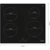 Bosch Serie 4 PUE611BB5E iebūvējamā indukcijas plīts, melna, 60 cm, 4 zonas