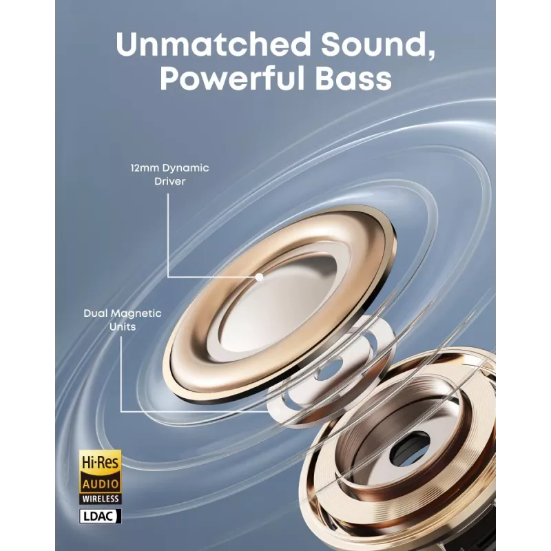 ANKER Soundcore Aeroclip Bezvadu Austiņas - Melnas