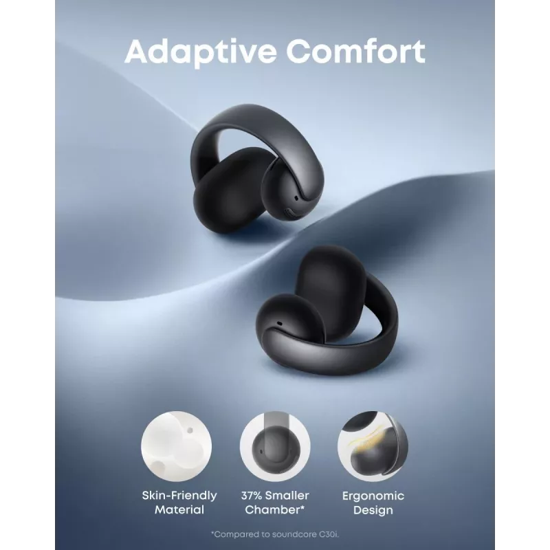 ANKER Soundcore Aeroclip Bezvadu Austiņas - Melnas