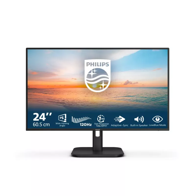 Philips 1000 sērija 24E1N1200A/00 LED monitors 60,5 cm (23,8 collas) 1920 x 1080 pikseļi Full HD LCD Melns