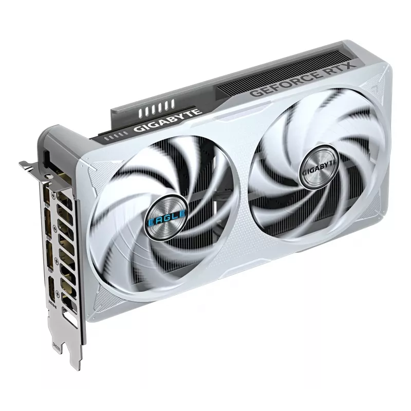 GIGABYTE GeForce RTX 5060 Ti EAGLE OC ICE 16G Grafiskā karte - 16GB GDDR7, 128 bitu, PCI-E 5.0, 2617 MHz kodola pulkstenis, 3 x DisplayPort, 1 x HDMI, GV-N506TEAGLEOC ICE-16GD