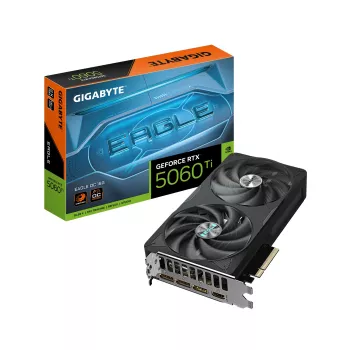 GIGABYTE GeForce RTX 5060 Ti EAGLE OC 16G videokarte - 16GB GDDR7, 128 bitu, PCI-E 5.0, 2617MHz kodola frekvence, 3 x DisplayPort, 1 x HDMI, GV-N506TEAGLE OC-16GD