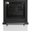 Brīvi stāvoša gāzes-elektriskā plīts BEKO FSE52323DWD, 4 degļu virsma, 60 cm, 55 L cepeškrāsns, energoklase A