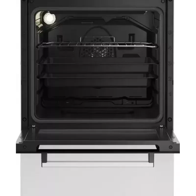 Brīvi stāvoša gāzes-elektriskā plīts BEKO FSE52323DWD, 4 degļu virsma, 60 cm, 55 L cepeškrāsns, energoklase A