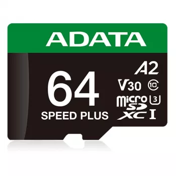ADATA Speed Plus 64GB microSDXC atmiņas karte UHS-I U3 V30 A2