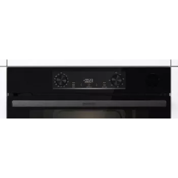 Iebūvējamā elektriskā cepeškrāsns Gorenje BSA6737E15BG — 77 L, melna, digitālais taimeris, konvekcija, grils, picas funkcija