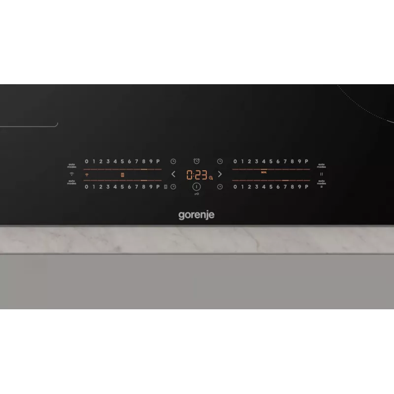 Gorenje Indukcijas plīts virsma GI8432BSCWF, Melna, Iebūvējama, 60 cm, Zonu indukcijas plīts, Keramikas stikls, 4 zona(-as)