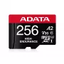Atmiņas karte MicroSDXC ADATA 256 GB AUSDX256GUI3V30SHA2-RA1 UHS-I Class 10 V30 (lasīšana 100 MB/s, rakstīšana 80 MB/s) ar SD adapteri