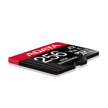 Atmiņas karte MicroSDXC ADATA 256 GB AUSDX256GUI3V30SHA2-RA1 UHS-I Class 10 V30 (lasīšana 100 MB/s, rakstīšana 80 MB/s) ar SD adapteri