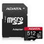 ADATA 512GB microSDXC atmiņas karte UHS-I U3 V30 Class 10 A2, 100/85 MB/s, ūdensizturīga