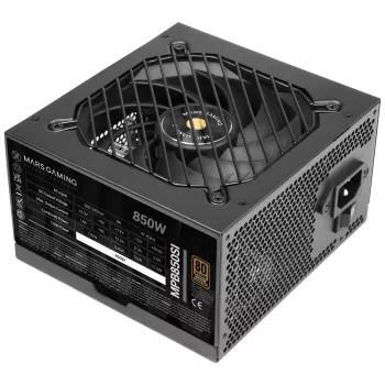 Mars Gaming MPB850SI barošanas bloks 850 W 24-pin ATX ATX Melns