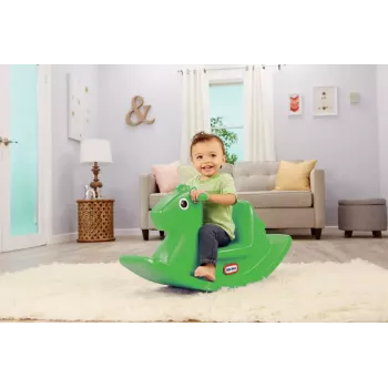 Rotaļu zirgs Little Tikes Ricking Horse 174209E3 laima zaļš – šūpojošs sēdeklis mazuļiem iekštelpām