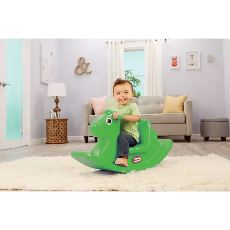 Rotaļu zirgs Little Tikes Ricking Horse 174209E3 laima zaļš – šūpojošs sēdeklis mazuļiem iekštelpām
