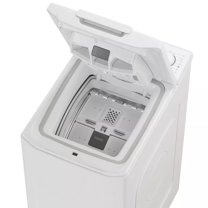 Veļas mazgājamā mašīna Candy TCAS265D3-S, augšējā ielāde, 6 kg, 1200 apgr./min, balta