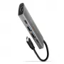 Axagon HMC-5G21 USB 10Gbps centrmezgls, 2x USB-A, 2x USB-C, HDMI 4k/30Hz, PD 60W, USB-C kabelis