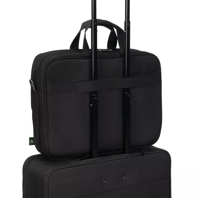 DICOTA Top Traveller Five portfelis klēpjdatoriem 12-14 inch - Melns / 900d pārstrādāts PET poliesters