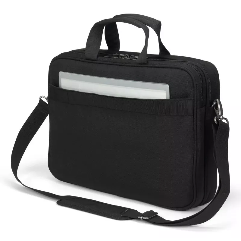 DICOTA Top Traveller Five portfelis klēpjdatoriem 12-14 inch - Melns / 900d pārstrādāts PET poliesters