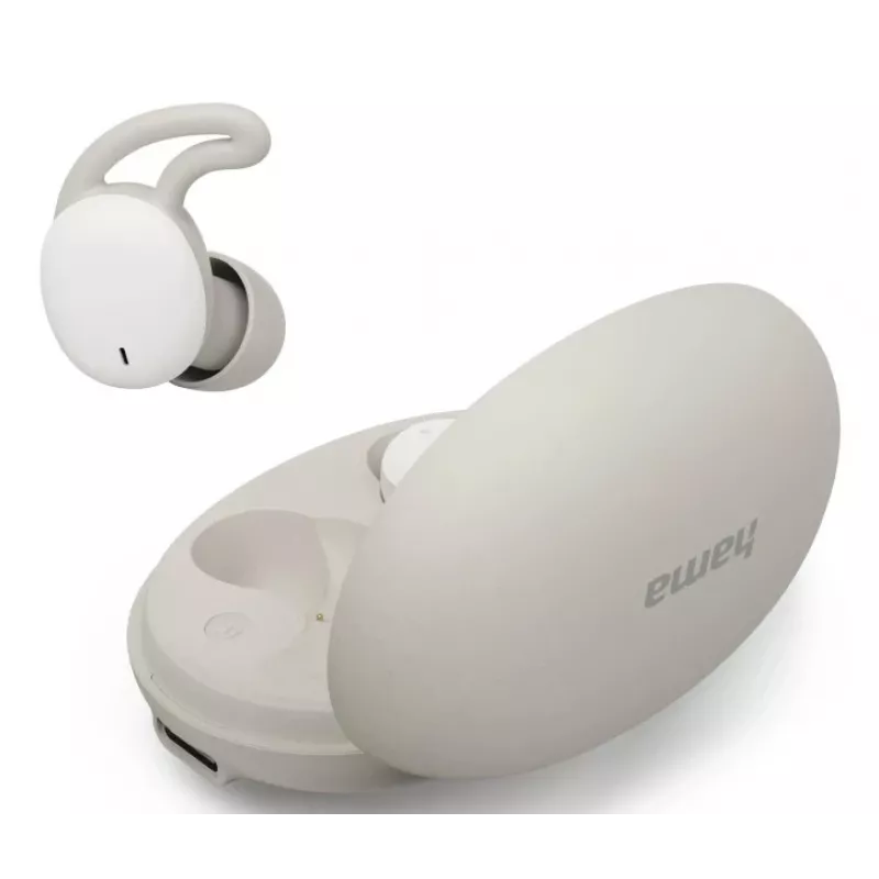 Hama Spirit Calm TWS austiņas, iekšauss, zvaniem/mūzikai, Bluetooth, bēšs/balts