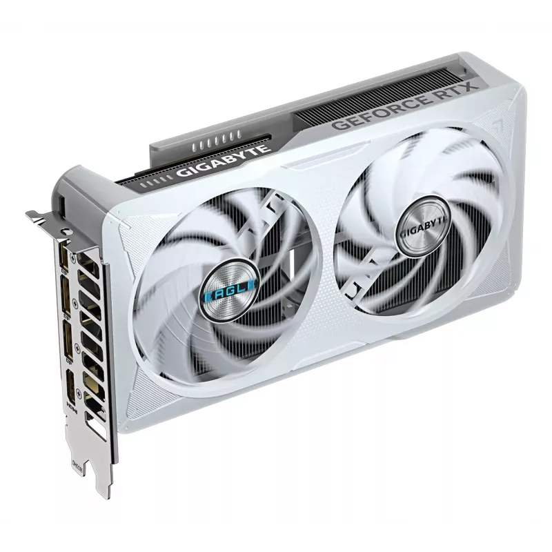 GIGABYTE GeForce RTX 5060 EAGLE OC ICE 8G videokarte - 8GB GDDR7, 128 bit, PCI-E 5.0, 2550 MHz kodola frekvence, 3 x DisplayPort, 1 x HDMI, GV-N5060EAGLEOC ICE-8GD