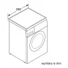 Veļas mazgājamā mašīna Bosch WUU28T10PL, priekšējā ielāde, 9 kg, 1400 apgr./min, A energoklase