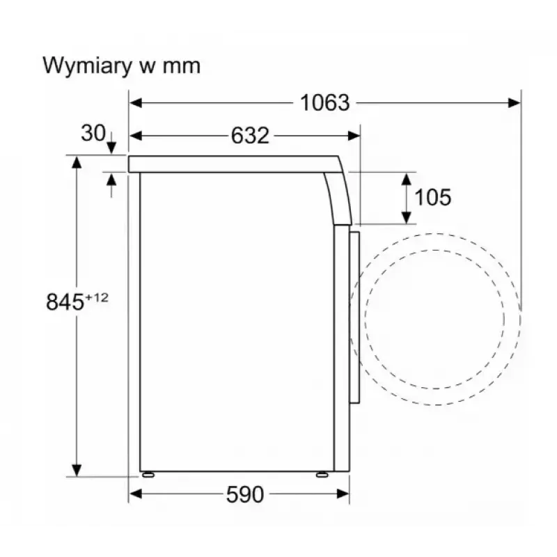 Veļas mazgājamā mašīna Bosch WUU28T10PL, priekšējā ielāde, 9 kg, 1400 apgr./min, A energoklase