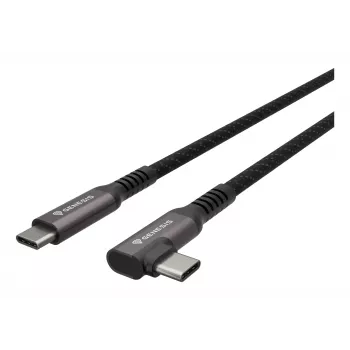 GENESIS NVC-2219 USB kabelis USB 3.2 Gen 2 (3.1 Gen 2) 5 m USB C melns, pelēks