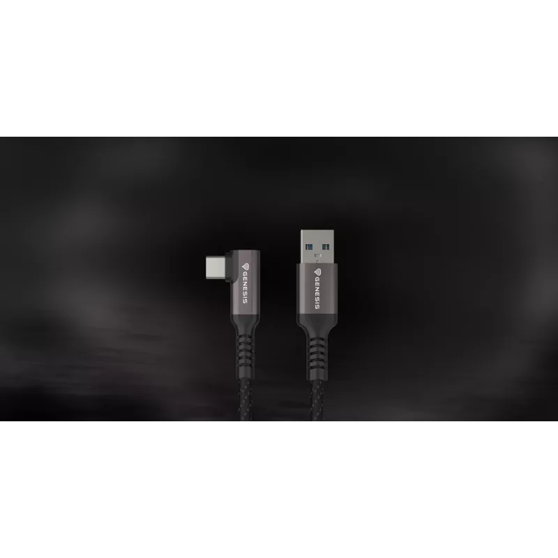 GENESIS NVC-2220 USB kabelis USB 3.2 Gen 1 (3.1 Gen 1) 3 m USB A USB C Melns, Pelēks