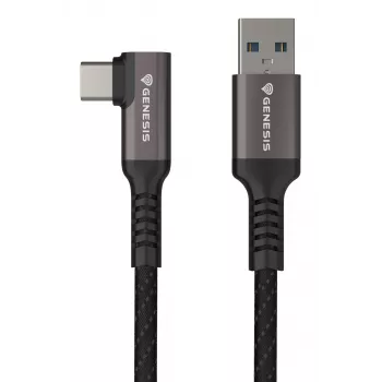 GENESIS NVC-2221 USB kabelis USB 3.2 Gen 1 (3.1 Gen 1) 5 m USB A USB C Melns, Pelēks