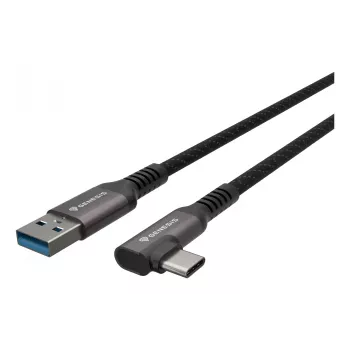 GENESIS NVC-2221 USB kabelis USB 3.2 Gen 1 (3.1 Gen 1) 5 m USB A USB C Melns, Pelēks