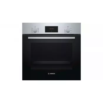 Iebūvējamā elektriskā cepeškrāsns Bosch Serie 2 HBF114ES0 — 66 L, nerūsējošais tērauds, skārienvadība + rotācijas vadība, 7 programmas, grils, konvekcija, 50–275 °C