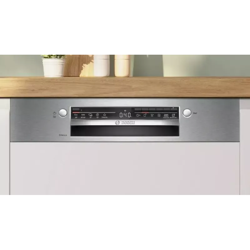 Iebūvējamā trauku mazgājamā mašīna Bosch SMI2ITS09E — pilna izmēra 60 cm, 13 komplekti, 44–46 dB, energoklase E