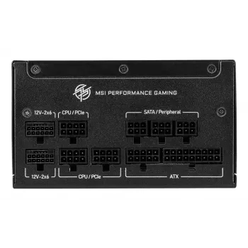 MSI MPG A1000GS PCIE5 barošanas bloks 1000 W 24-pin ATX ATX Melns