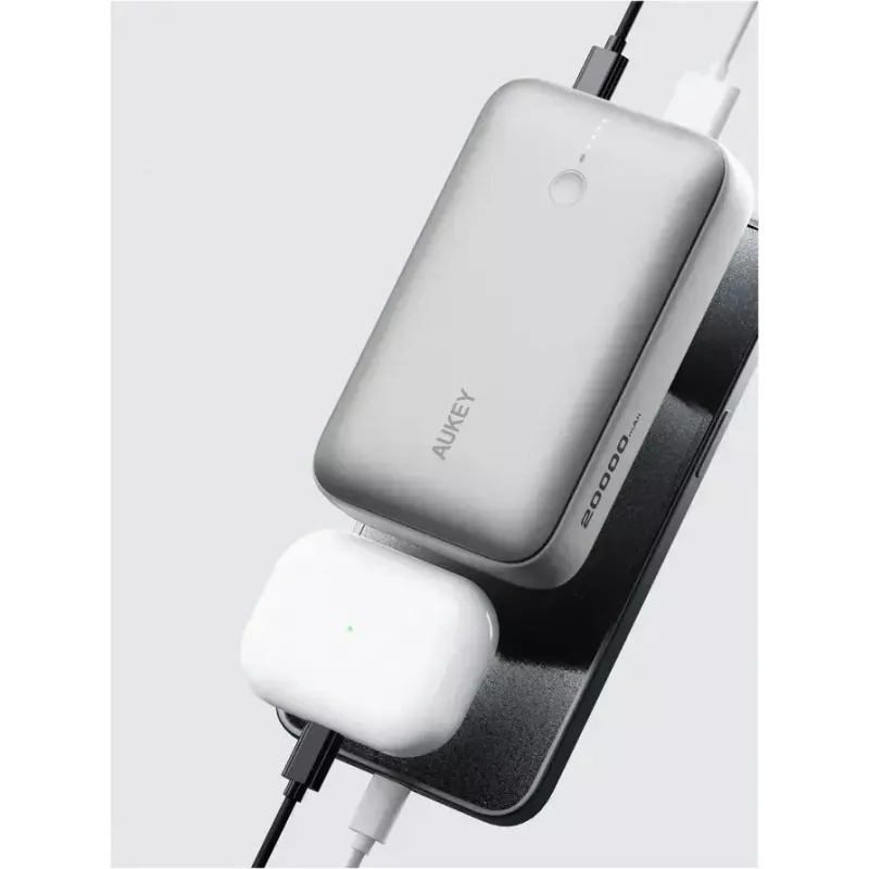 Pārnēsājams barošanas bloks Aukey PB-Y57 Frozen White 2000mAh