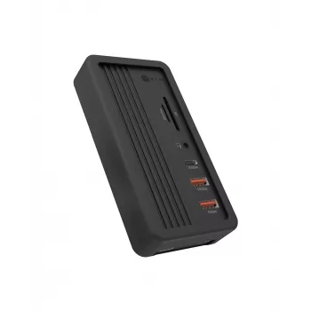 ICY BOX IB-DK4072M-CU31 USB 3.2 Gen 2 (3.1 Gen 1) Type-C Melns