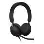 Jabra Evolve2 40 SE Austiņas ar vadu, zvanu/mūzikai, USB Type-C / USB Type-A, melnas