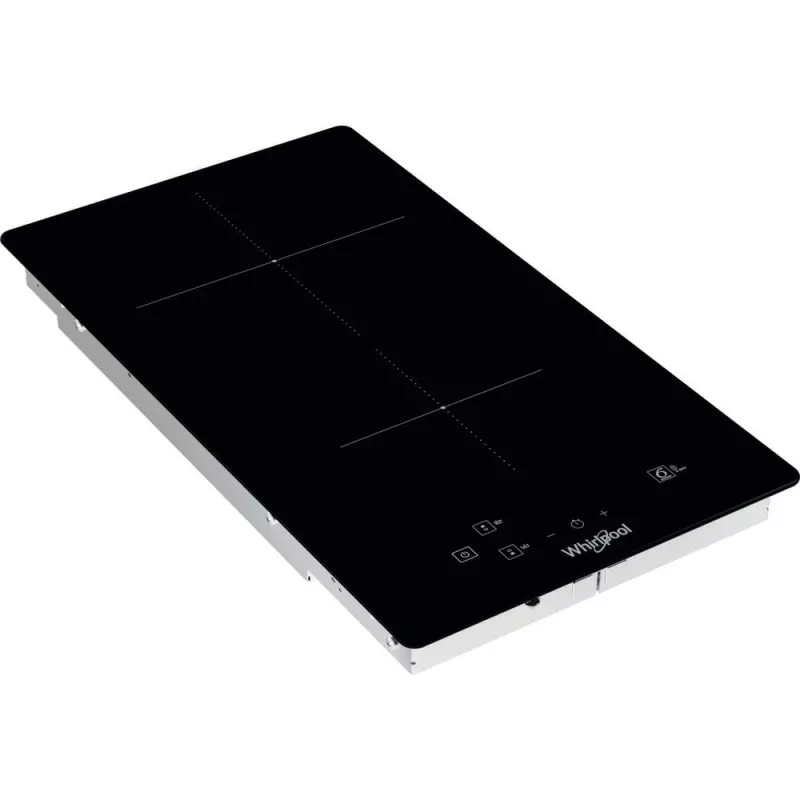 Whirlpool WS Q0530 NE Melna Iebūvējamā 28 cm Zonas Indukcijas Plīts 2 Zonas