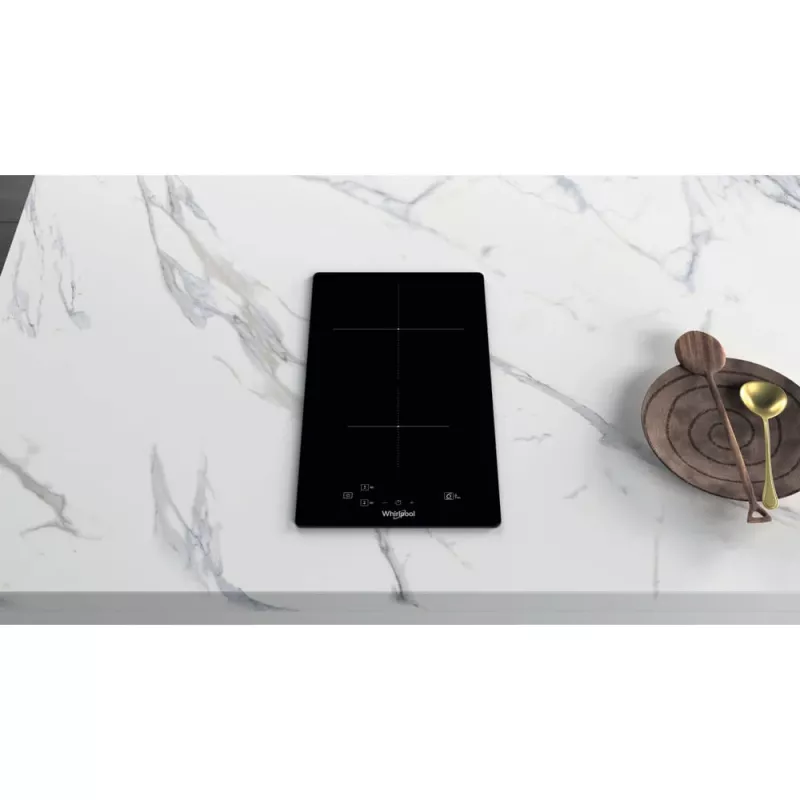 Whirlpool WS Q0530 NE Melna Iebūvējamā 28 cm Zonas Indukcijas Plīts 2 Zonas