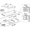Whirlpool WS Q0530 NE Melna Iebūvējamā 28 cm Zonas Indukcijas Plīts 2 Zonas