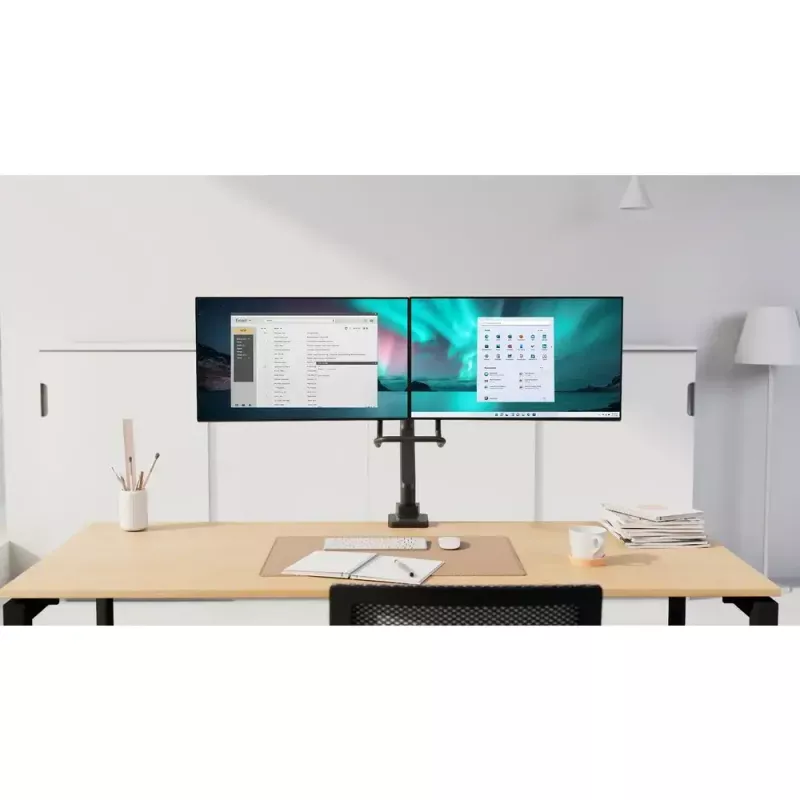 Divu monitoru roka Kensington SmartFit K58272WW Clamp/Grommet 18kg