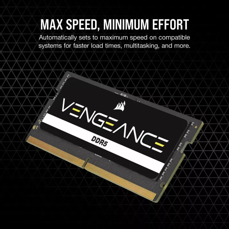 CORSAIR Vengeance 32GB DDR5 SoDIMM (2x16GB) 5600MHz CL48 1.1V