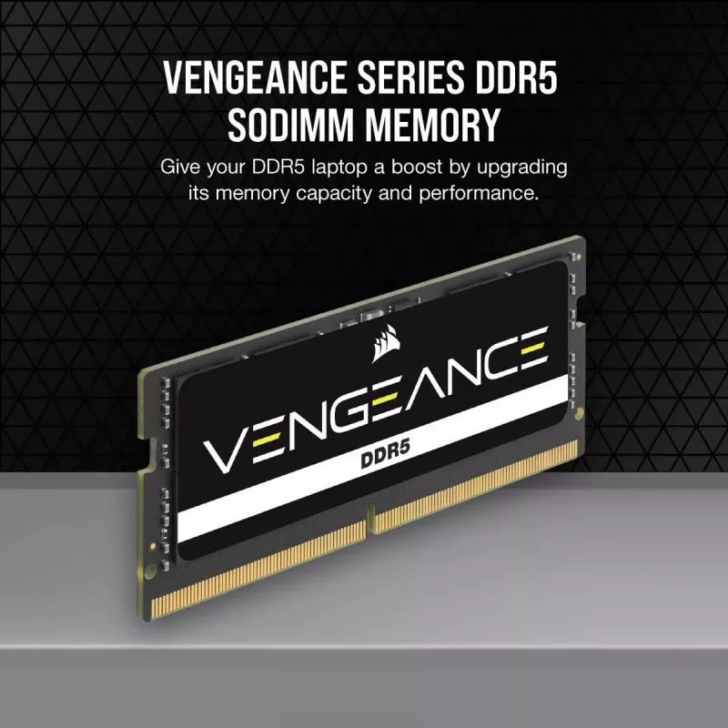 CORSAIR Vengeance 32GB DDR5 SoDIMM (2x16GB) 5600MHz CL48 1.1V