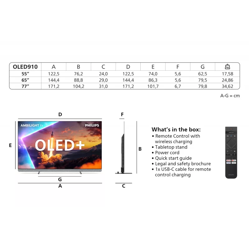 Philips 55OLED910/12 TV 139.7 cm (55 collas) 4K Ultra HD Smart TV Wi-Fi Metālisks